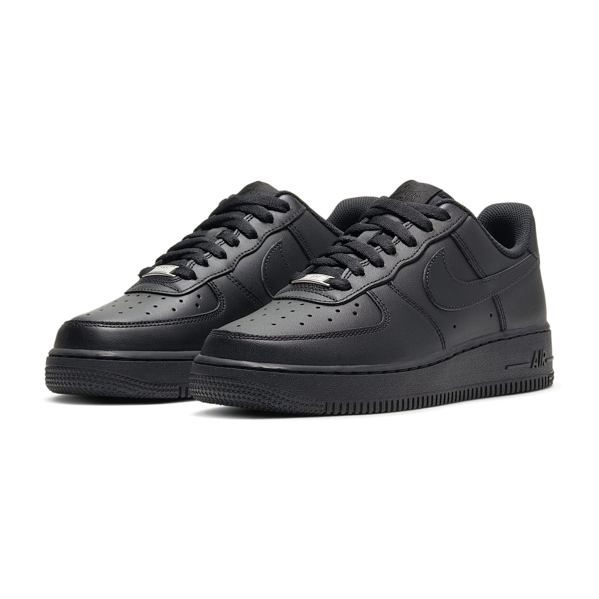 AF1 ’07 Triple Black - Triple Black - three-quarter pair view