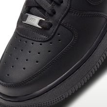 AF1 ’07 Triple Black - Triple Black - leather and lace detail