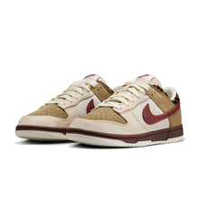 Leopard Court Low - Khaki Red - Khaki / Brown / Pearl White / Red - three-quarter pair