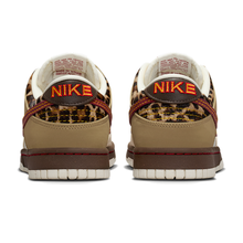 Leopard Court Low - Khaki Red - Khaki / Brown / Pearl White / Red - rear pair