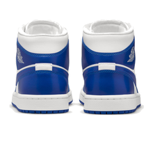 Royal Court Mid - White Blue - White / Royal Blue - rear pair