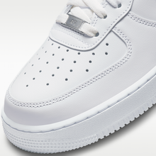 AF1 07 Triple White men's sneaker - toe and lace detail