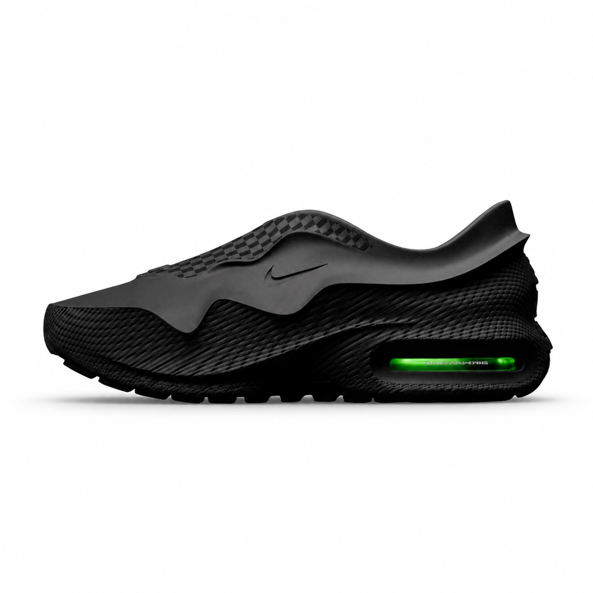 AM1000 Black Green side view with soft contact shadow