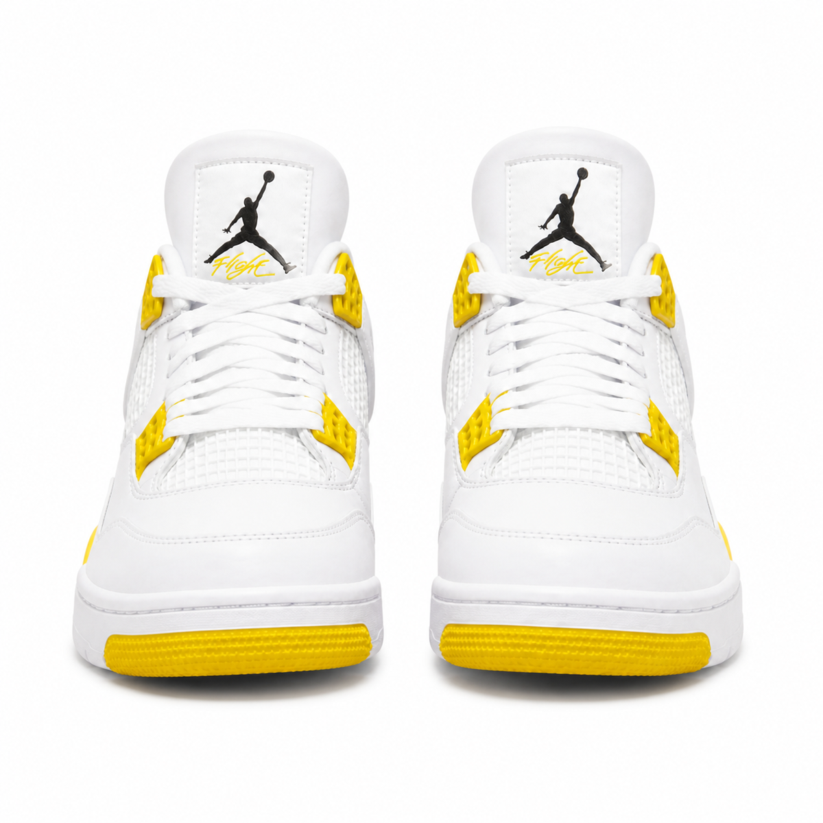 JA 4 Retro “Vivid Sulfur” white and vivid yellow sneaker - product view 3