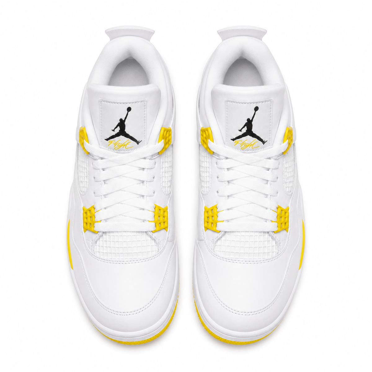 JA 4 Retro “Vivid Sulfur” white and vivid yellow sneaker - product view 4