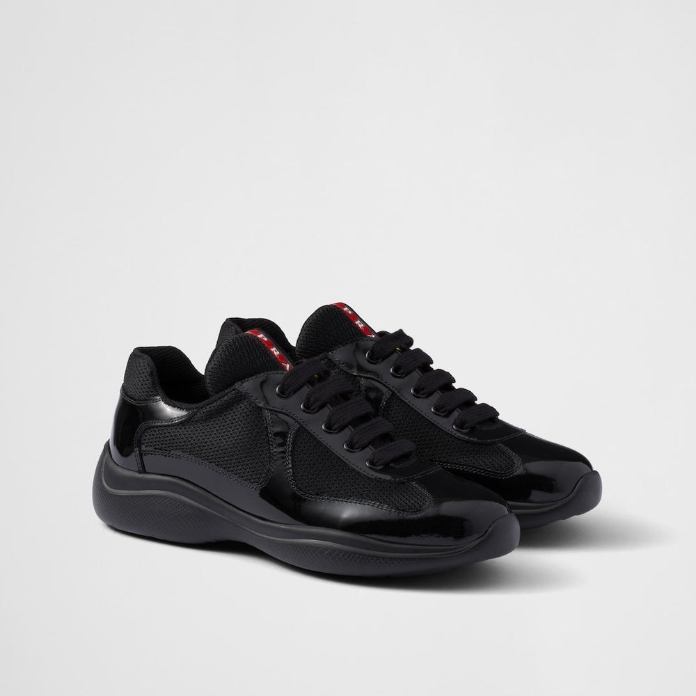 Violet Patent Mesh Runner Sneakers