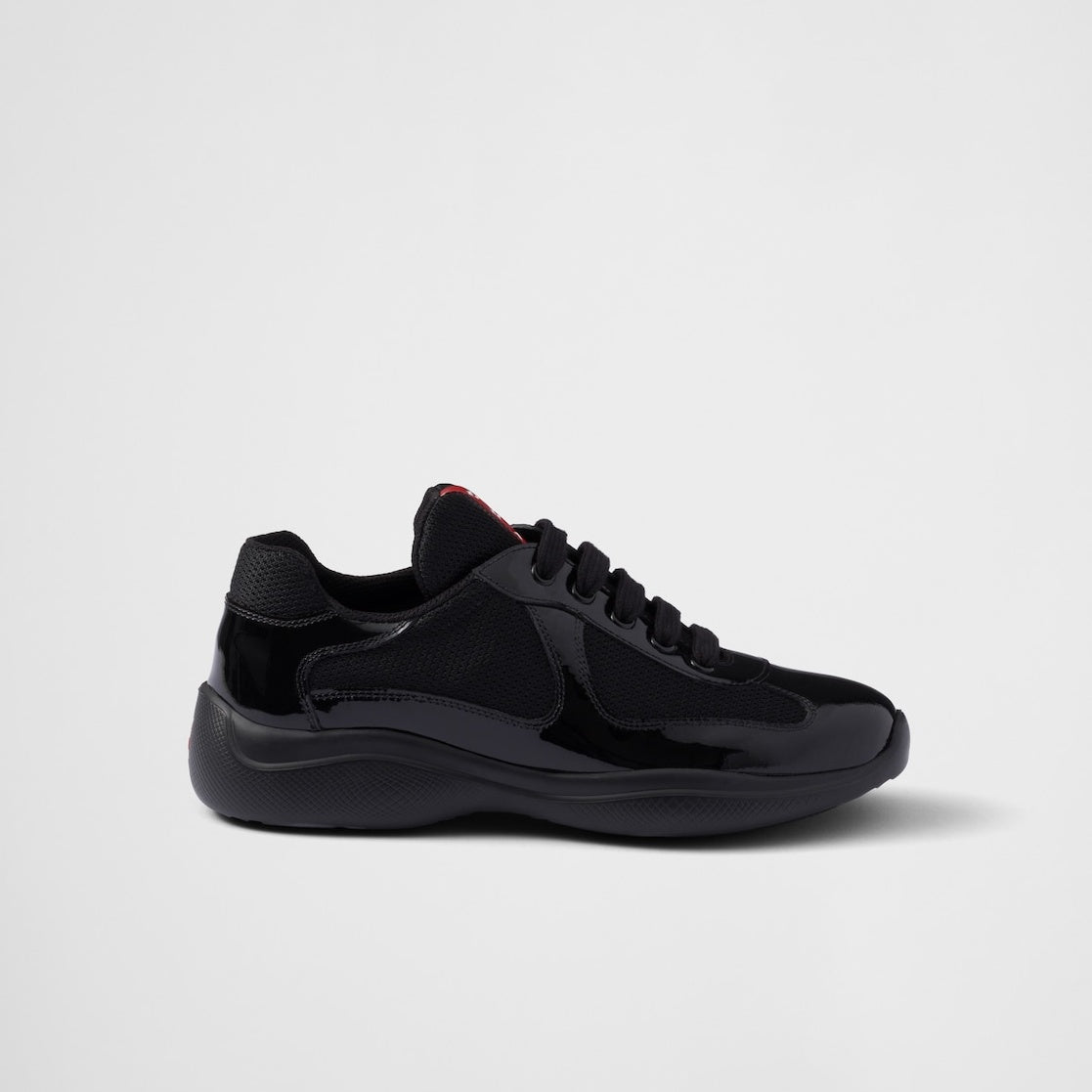 Violet Patent Mesh Runner Sneakers