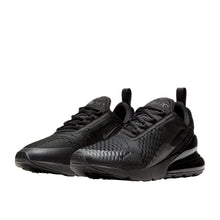AM 270 Everyday Air Sneakers - Triple Black - angled pair view