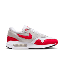 AM1 Big Bubble Sport Red - White / University Red / Light Neutral Grey - lateral side view