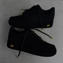 Custom AIR FORCE 1 - Blackest (with Gold Details)