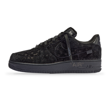 AF1 Low Black Monogram - Black - lateral side view