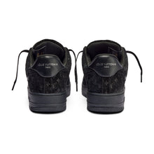 AF1 Low Black Monogram - Black - rear view