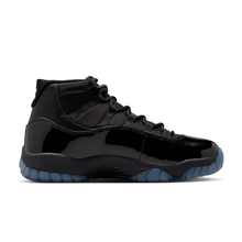 AJ11 Retro Gamma - Black / Gamma Blue / Varsity Maize - lateral side view