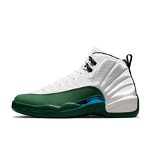 AJ 12 Retro Idols Become Rivals - Summit White Gorge Green - Summit White / Fierce Purple / Gorge Green - lateral side view