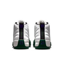 AJ 12 Retro Idols Become Rivals - Summit White Gorge Green - Summit White / Fierce Purple / Gorge Green - rear pair view
