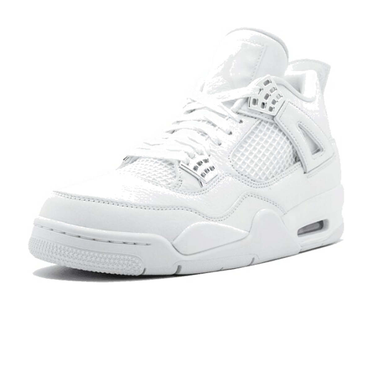 AJ4 Retro Pure Money 308497-100 - medial or three-quarter side view