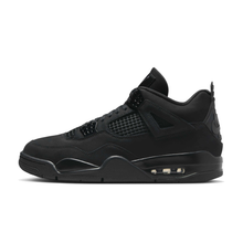 AJ4 Retro Black Cat FV5029-010 - medial or three-quarter side view