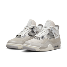 Air Jordan 4 Frozen Moments - Light Iron Ore / Metallic Silver - three-quarter pair view